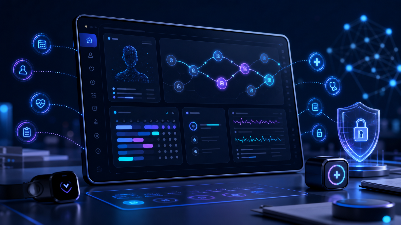 Visual do projeto SINC CARE BOT